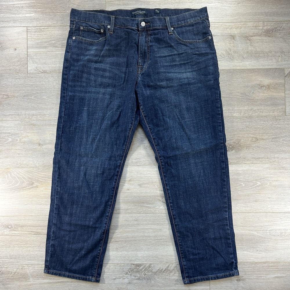 Lucky Brand Mens 221 Straight Size 40x30(29.5) Blue Jeans Stretch Denim Pants